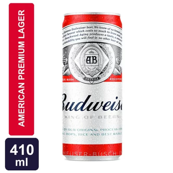 Cerveja Budweiser Lata - 410ml