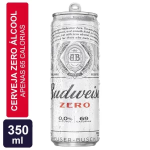 Cerveja Budweiser 0,0% Lata - 350ml
