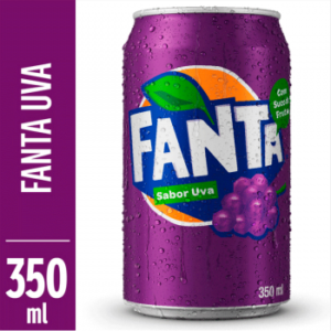 Refrigerante Fanta Uva Lata - 350ml