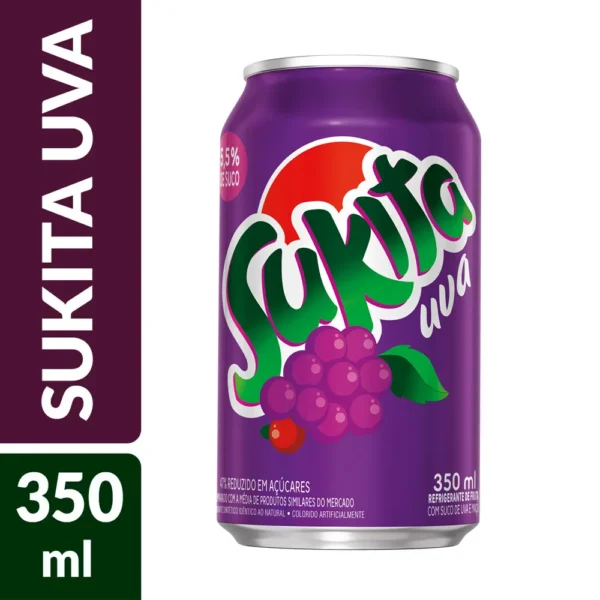 Refrigerante Sukita Uva Lata - 350ml