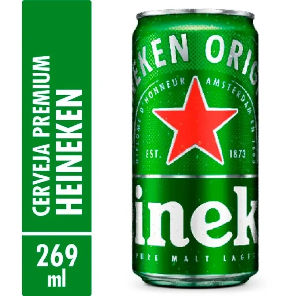 Cerveja Heineken - Lata 269 ml